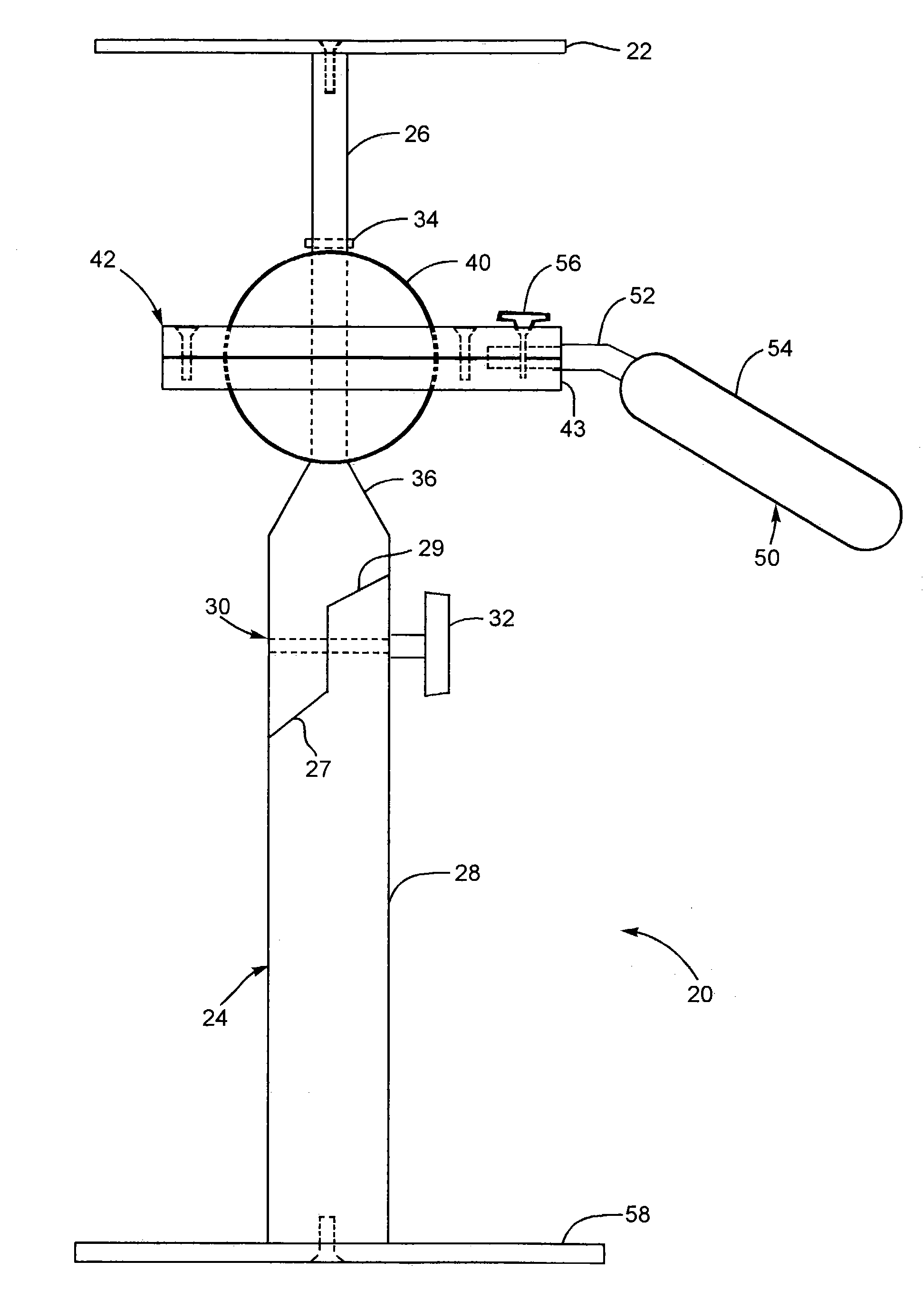 Steadying camera support platform