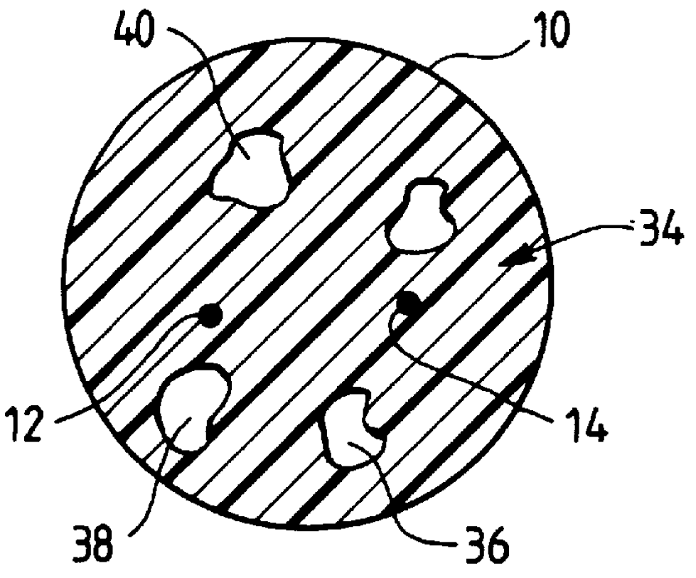 Sealed tube cable containing at least one optical conductor