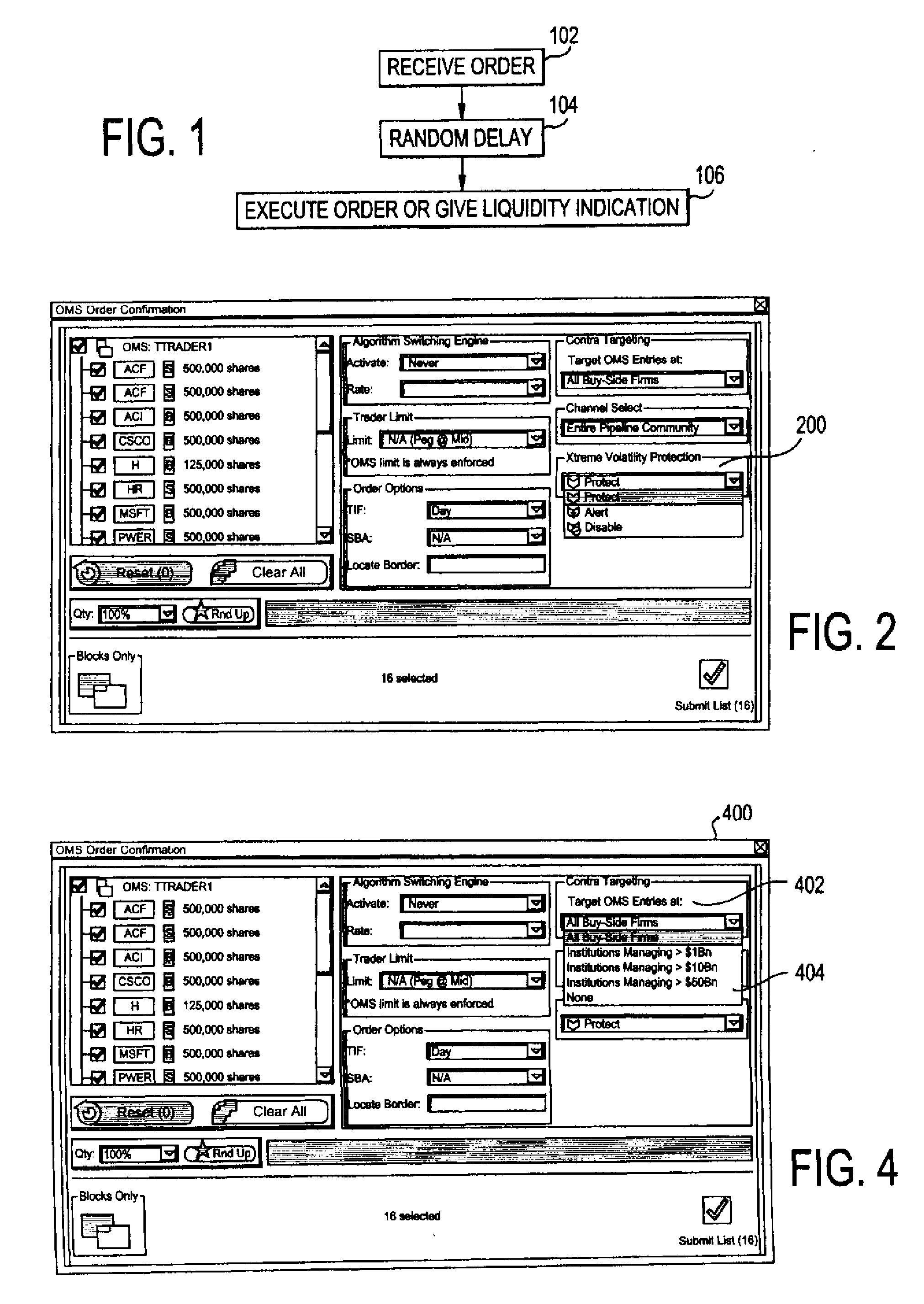 Block trading system and method providing price improvement to aggressive orders