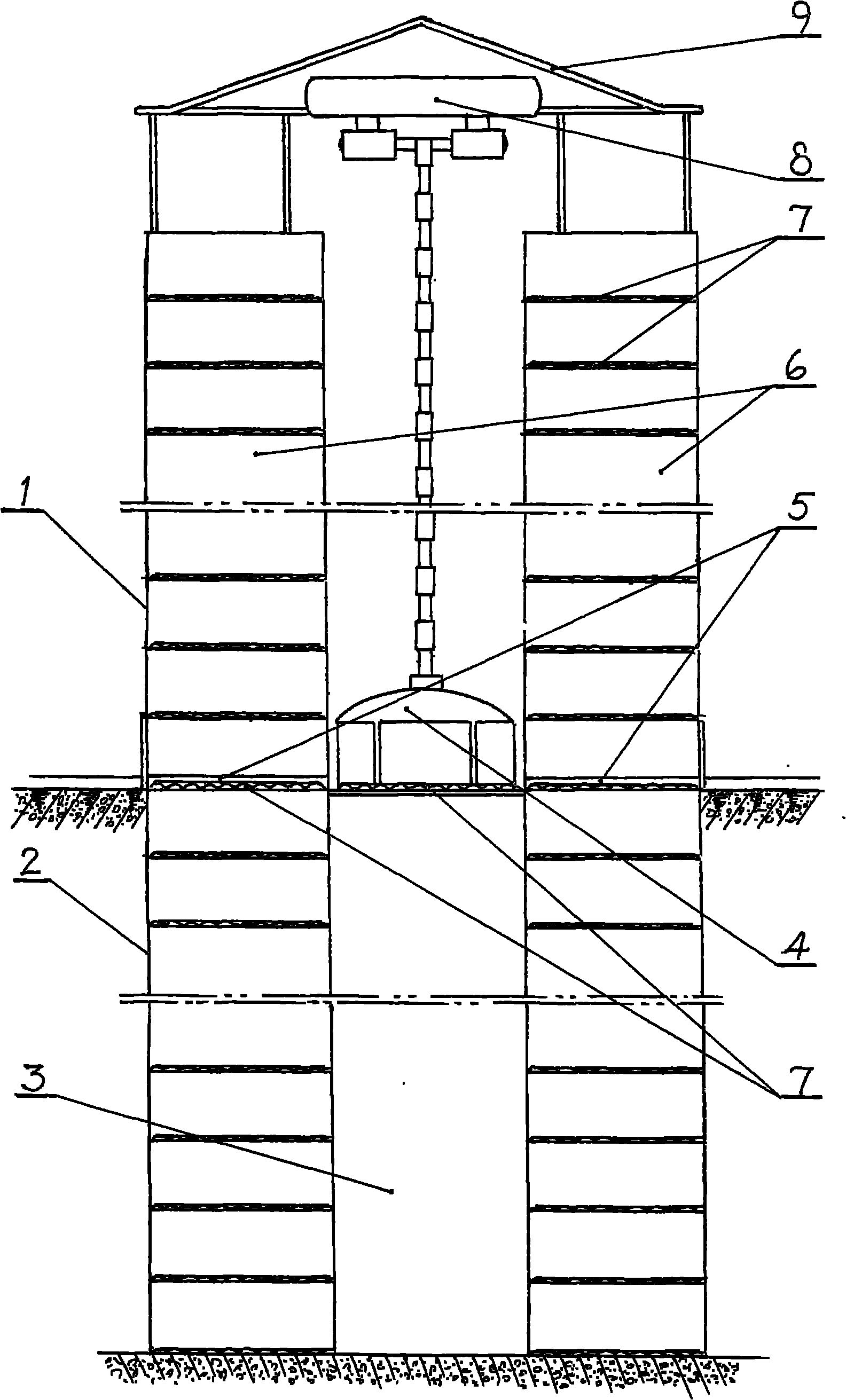 Comprehensive parking garage of underground space