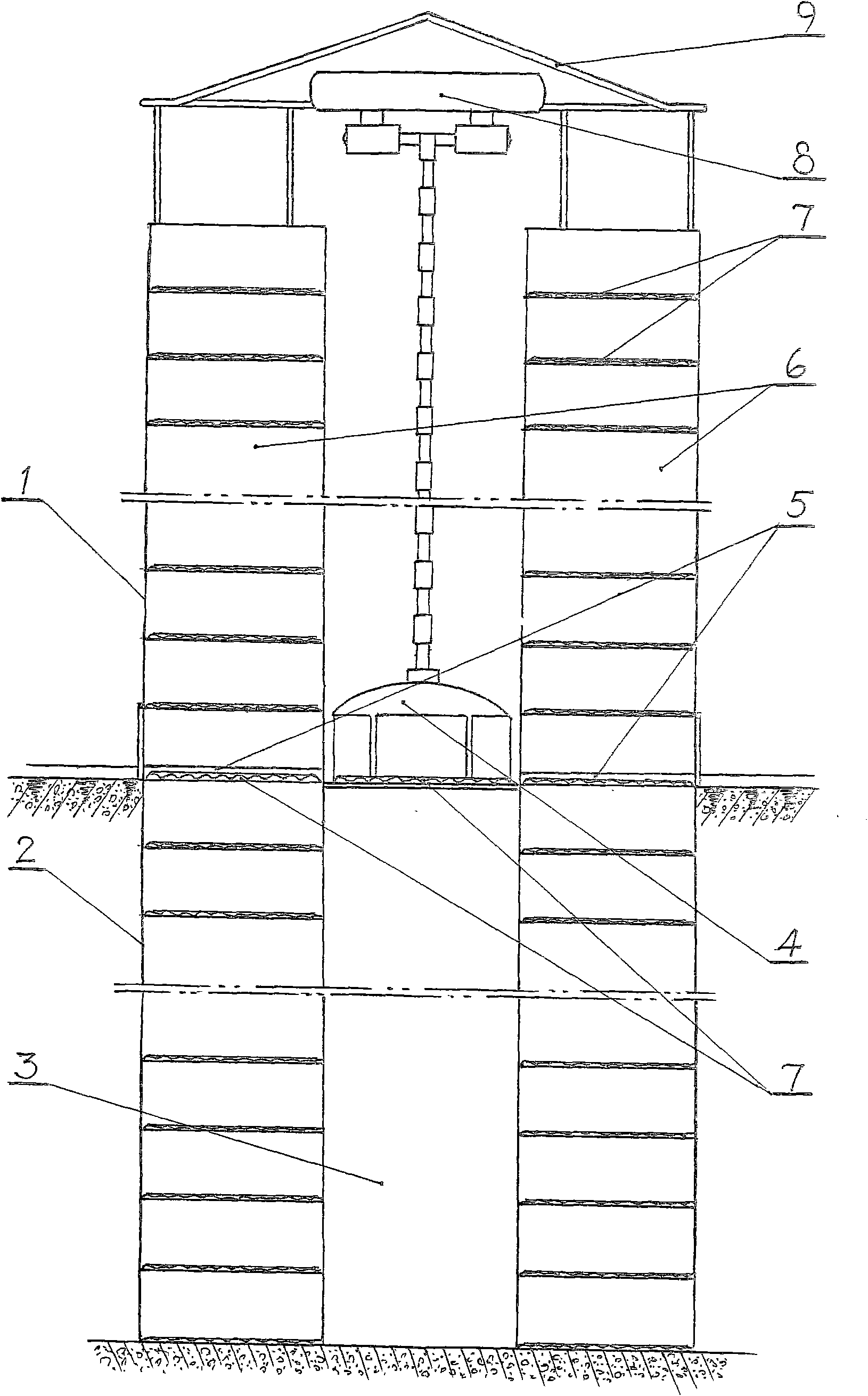 Comprehensive parking garage of underground space