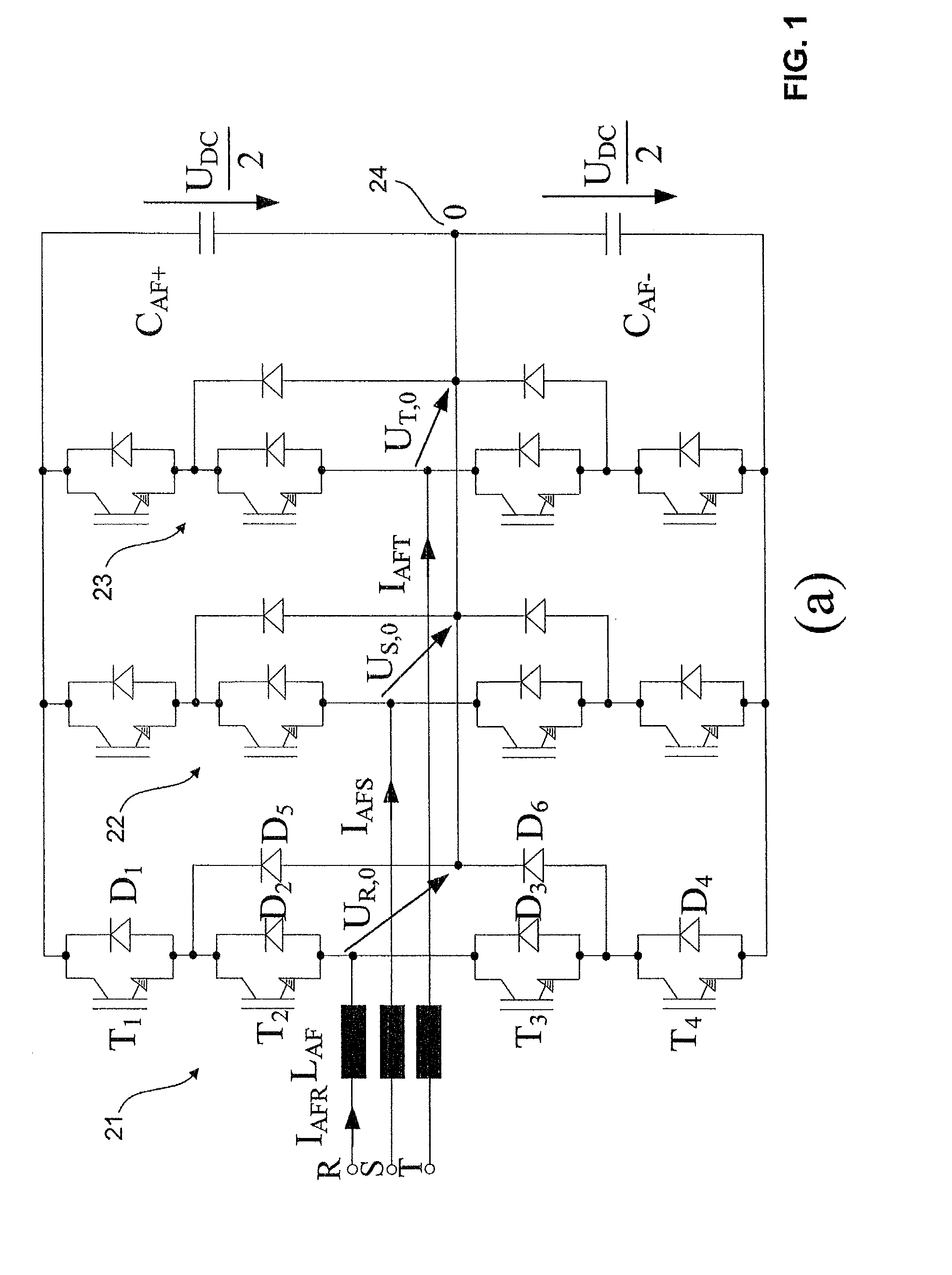 Method and device for determining a control scheme for an active power filter