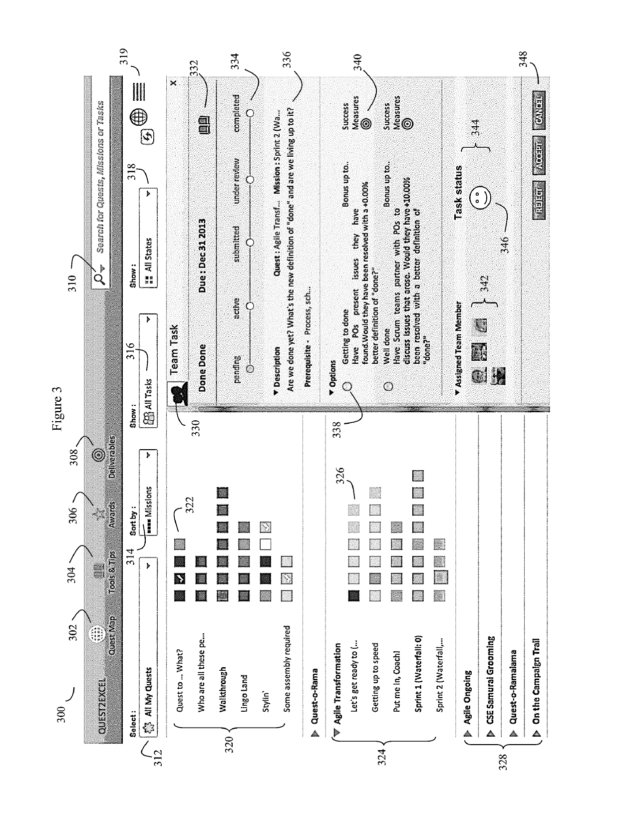 Gamified project management system and method