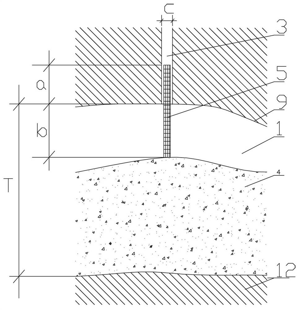 Underground goaf processing method combining filling and artificial supporting columns