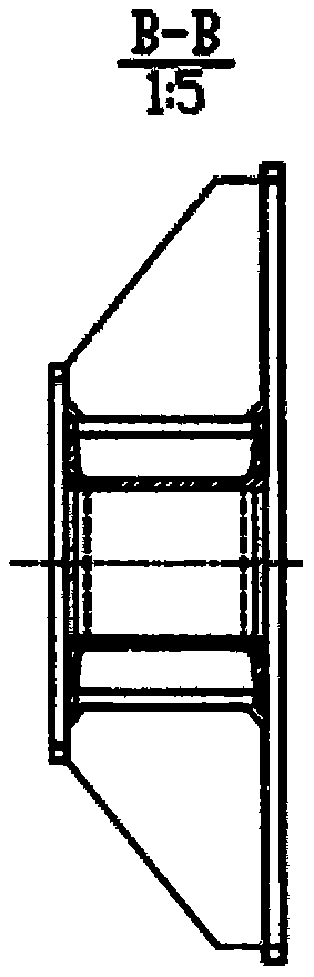 Transverse pre-buried fixed climbing frame body auxiliary supporting structure