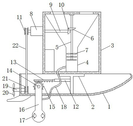 Oxygenation device for soft-shelled turtle culture in winter