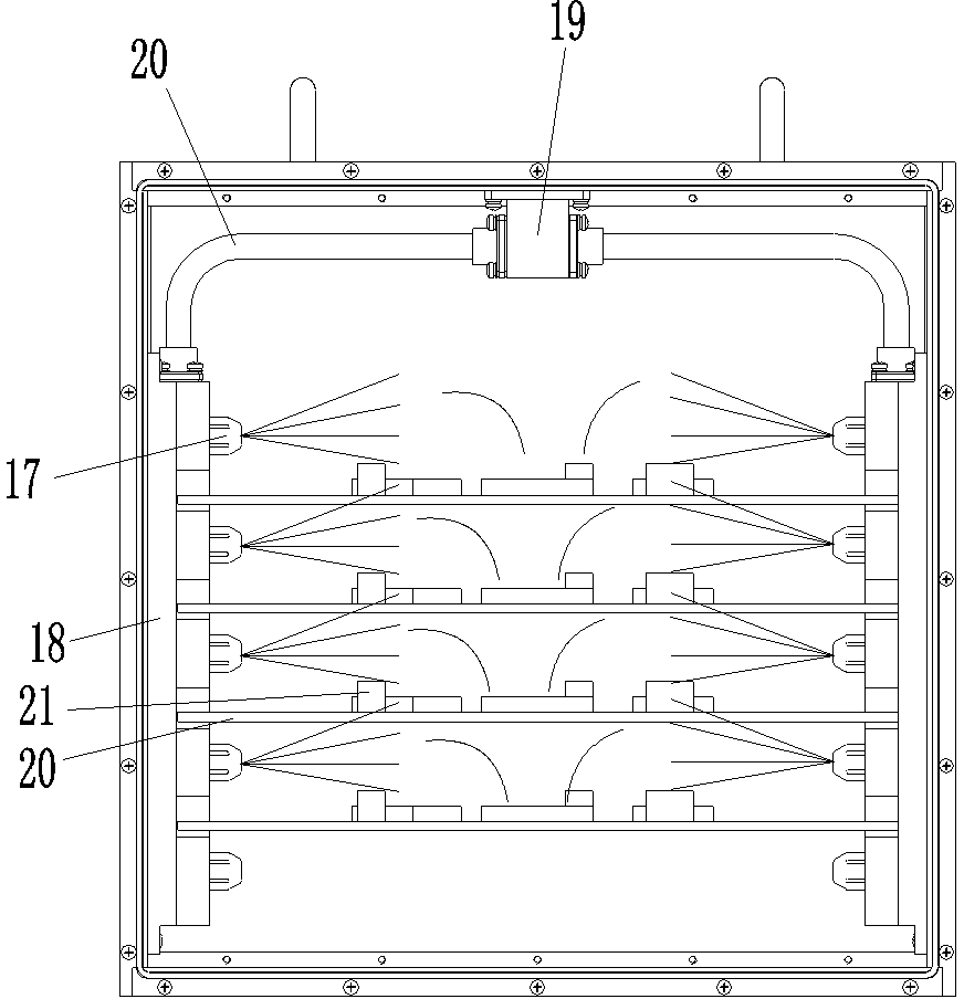 Machine case capable of dissipating heat through method of liquid cooling