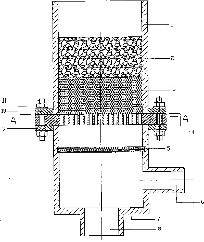 Sectional type porous ceramic dielectric gas fuel combusting device