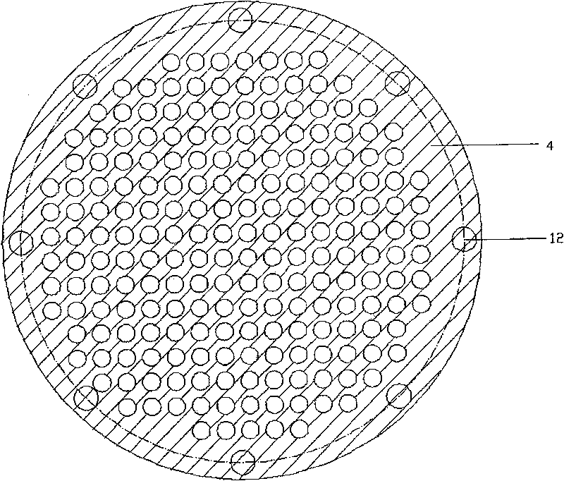 Sectional type porous ceramic dielectric gas fuel combusting device