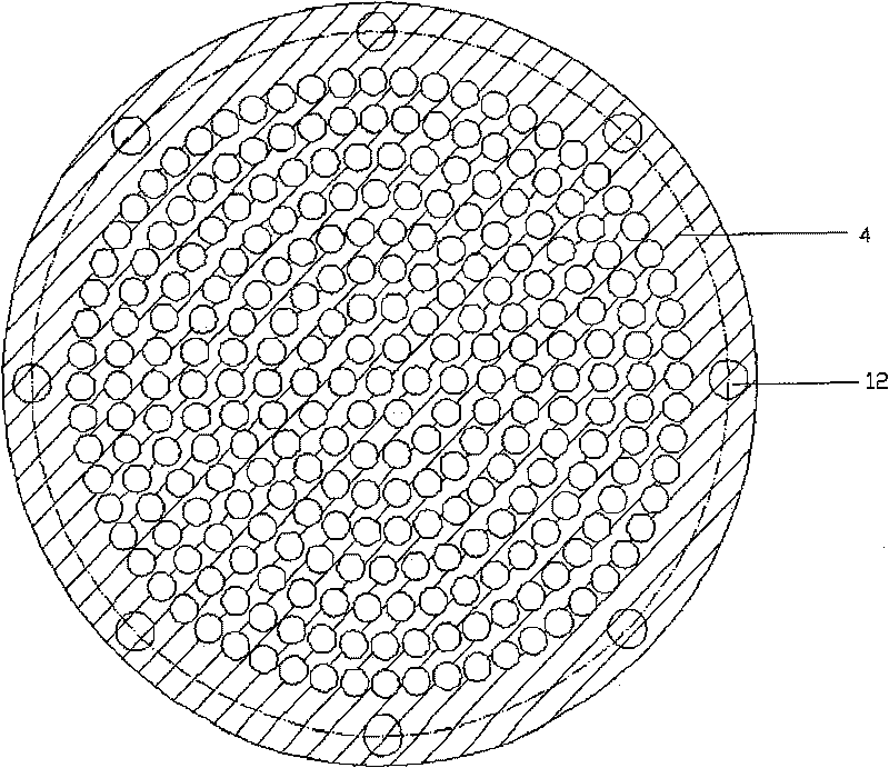 Sectional type porous ceramic dielectric gas fuel combusting device