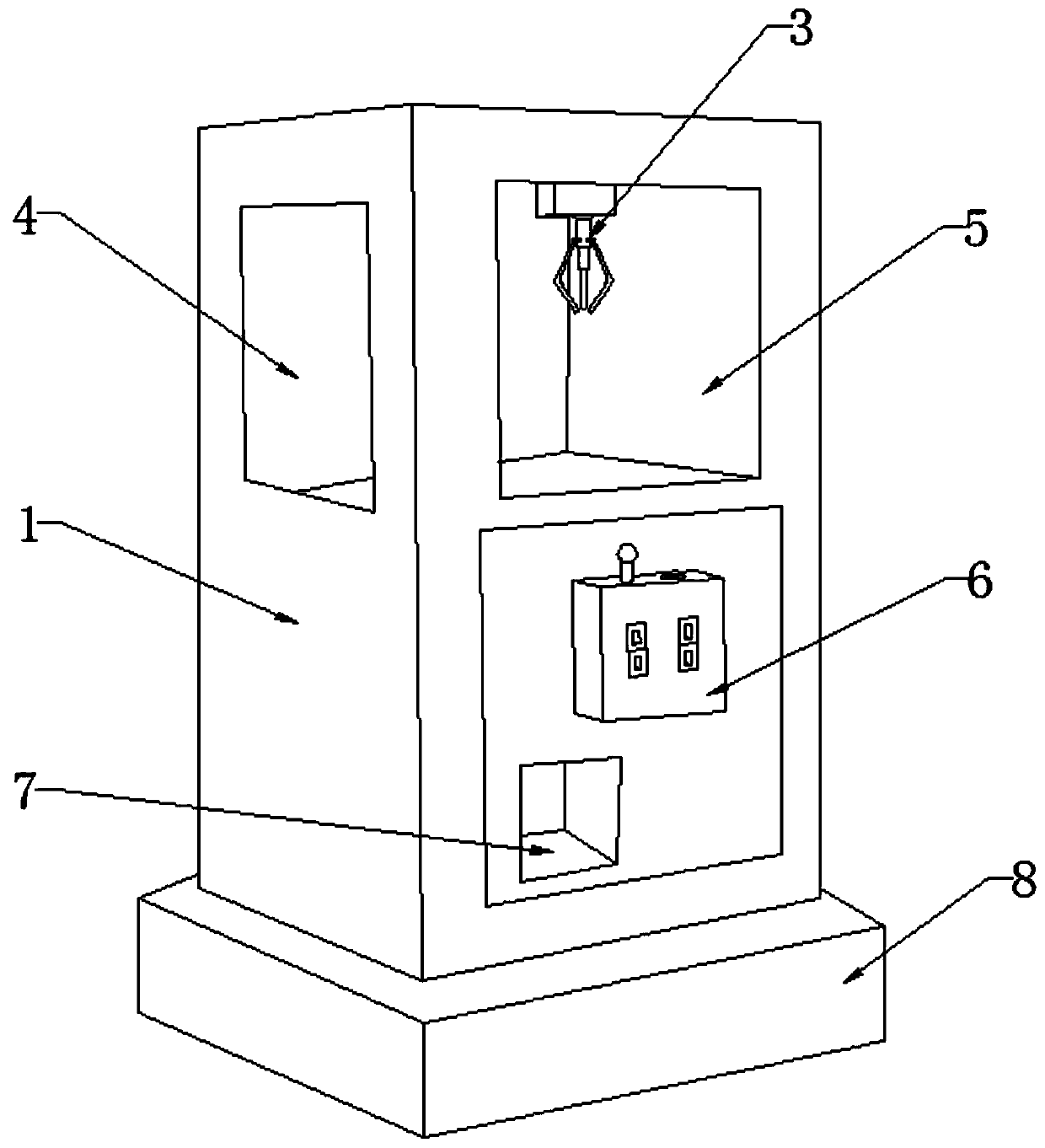 Doll machine based on brain wave technology and control method of doll machine