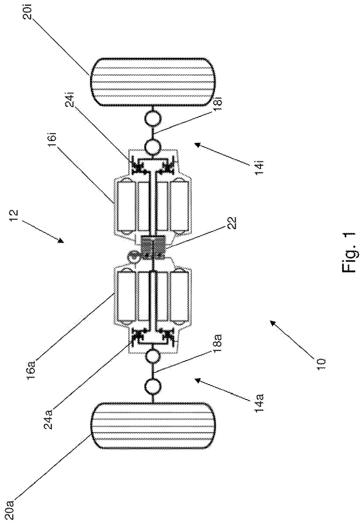 Method for improving the driving dynamics of a vehicle and drive device suitable for performing the method