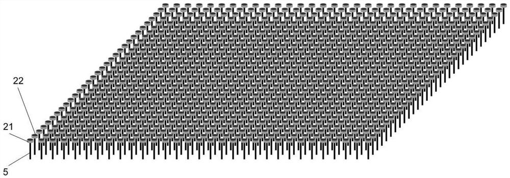 Hemispherical space compound eye-like somatic cell laser-induced fluorescence detector