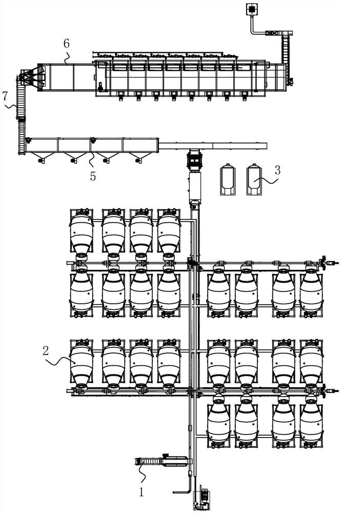 A kind of pretreatment production automatic linkage line of toxic medicinal materials and its processing method