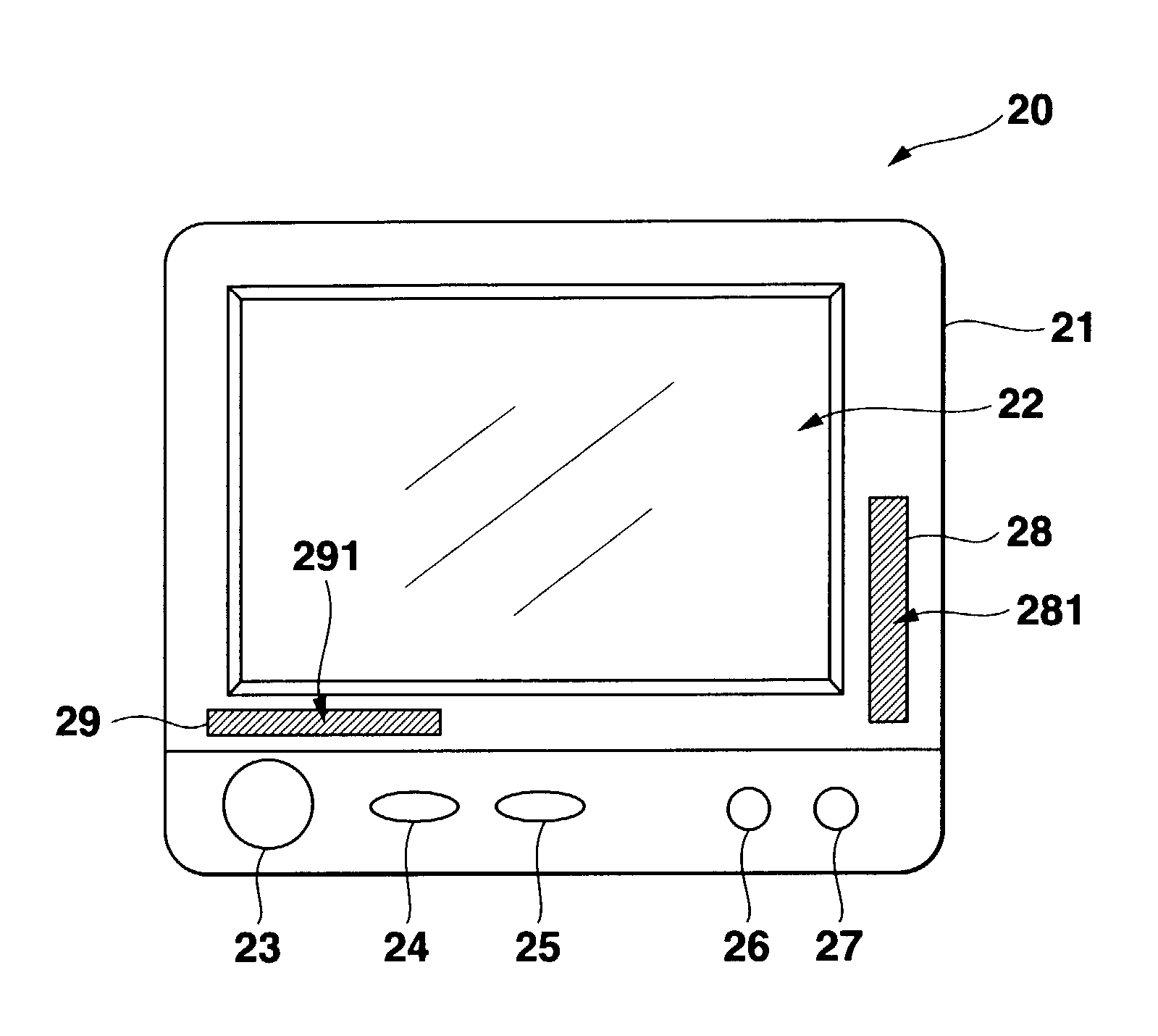 Portable electronic apparatus and a display control method