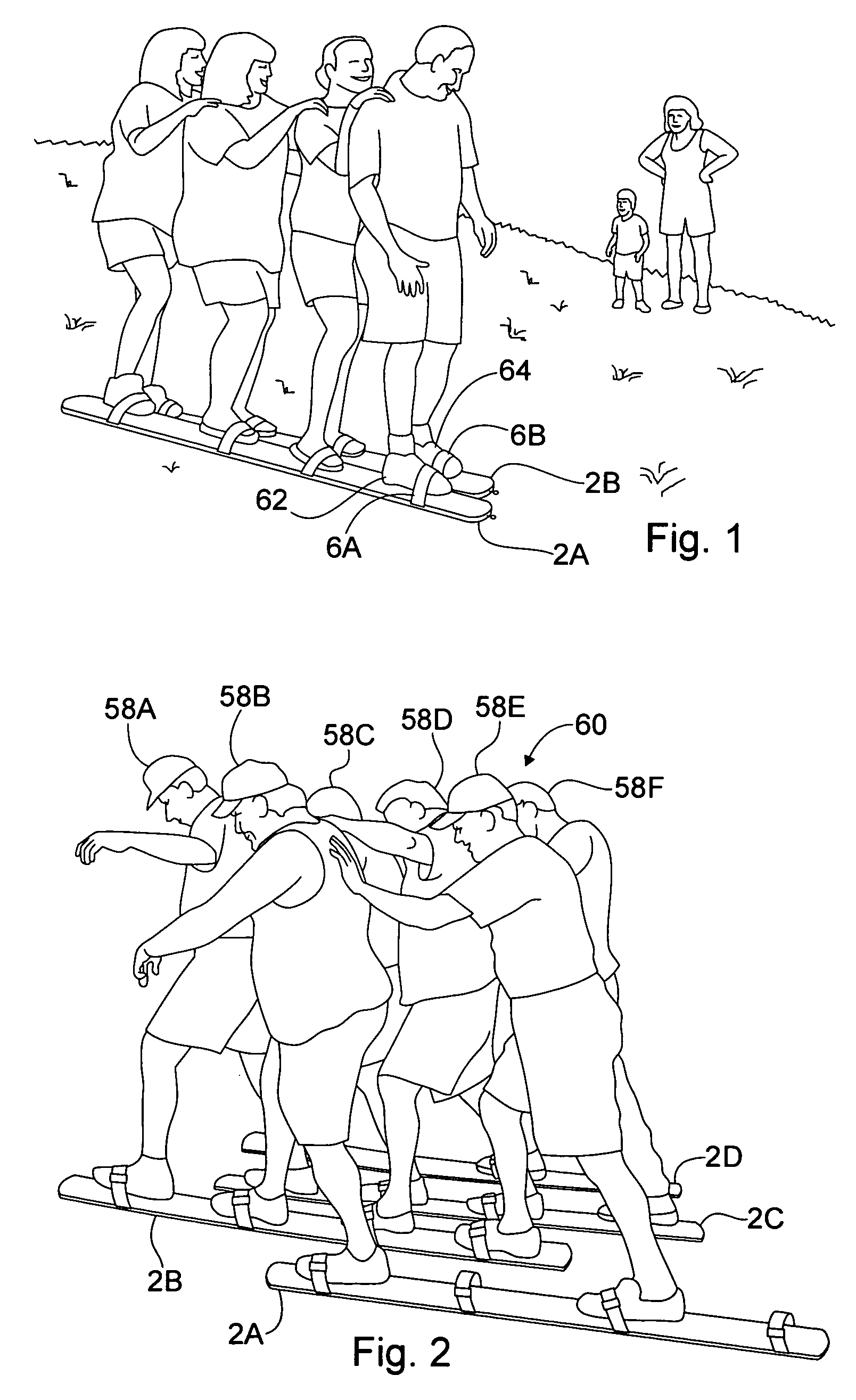 Team trekking device and methods of using same