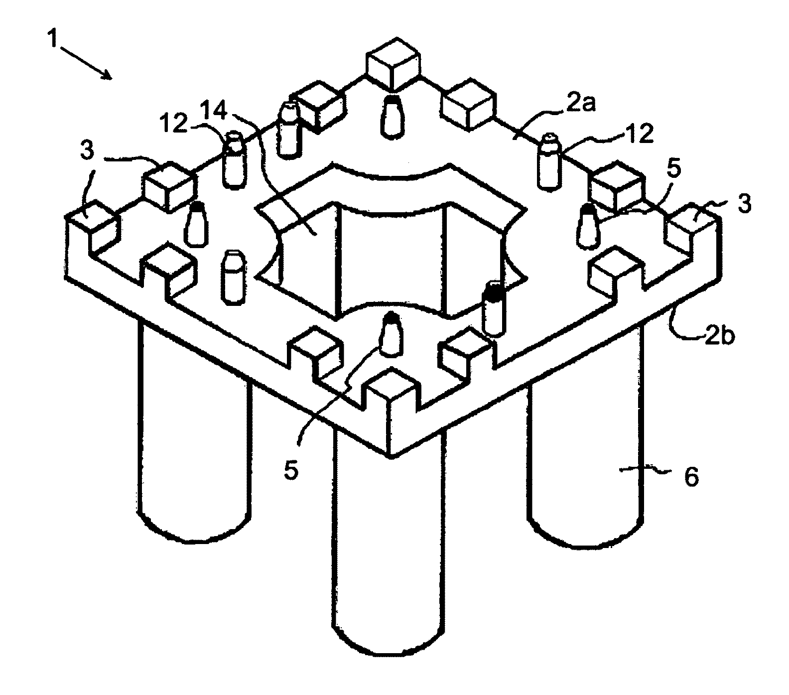 RF connector mounting means