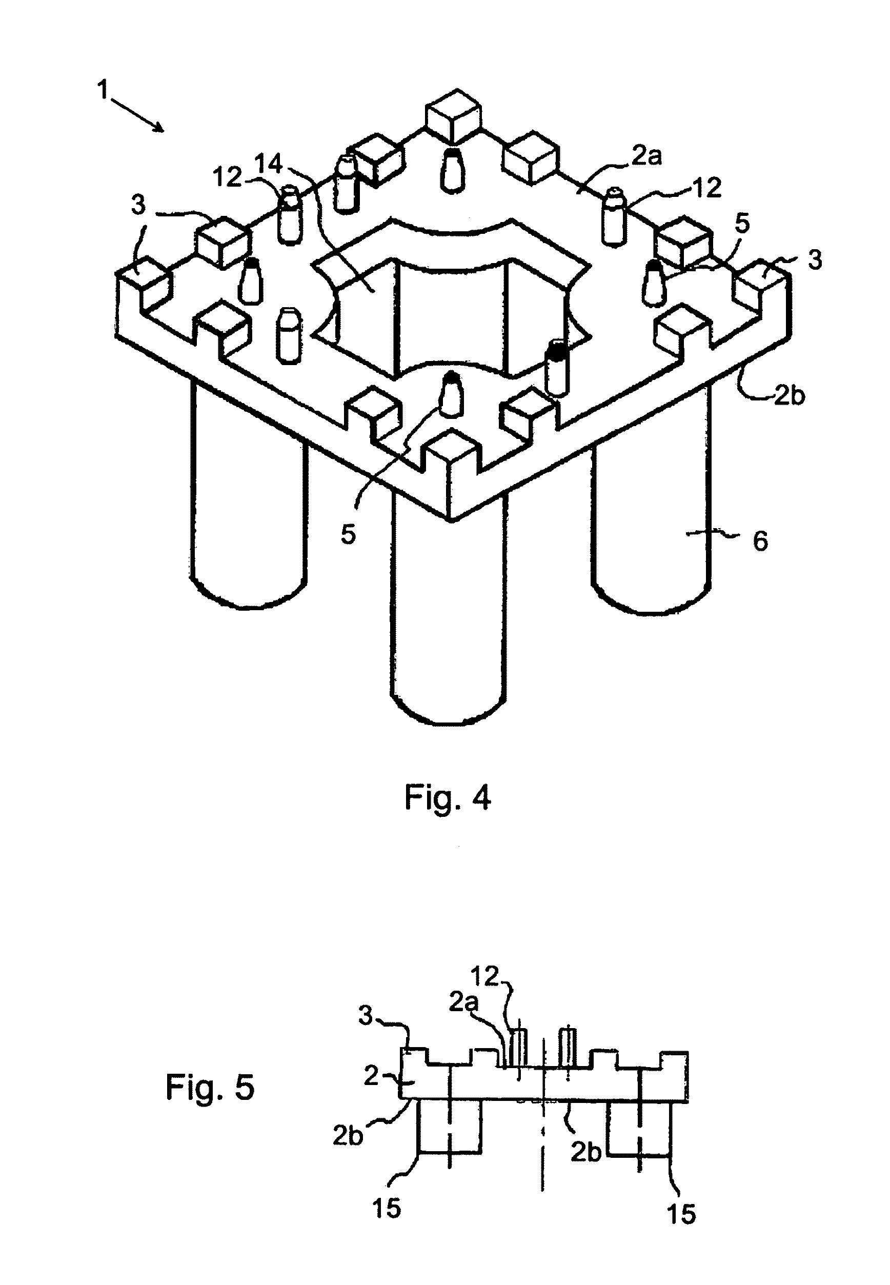 RF connector mounting means