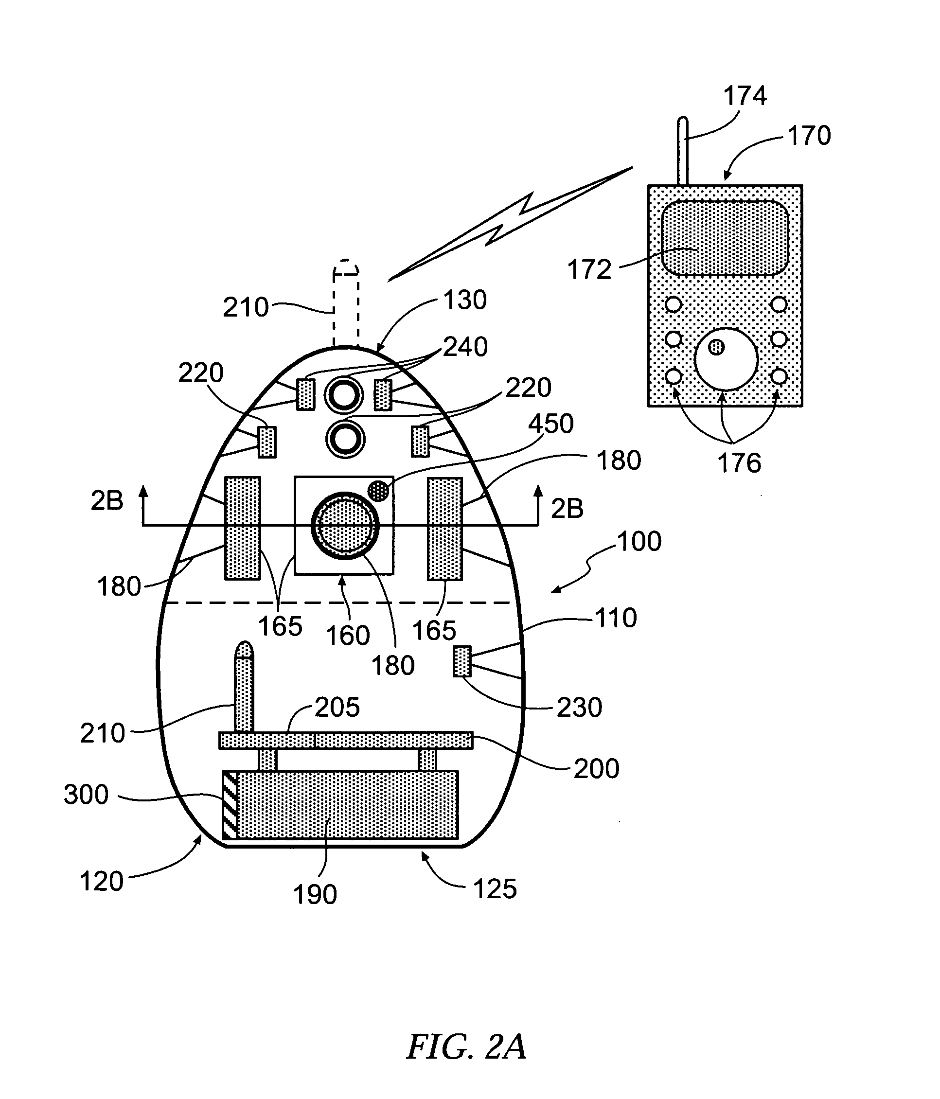 Deployable monitoring device having self-righting housing and associated method