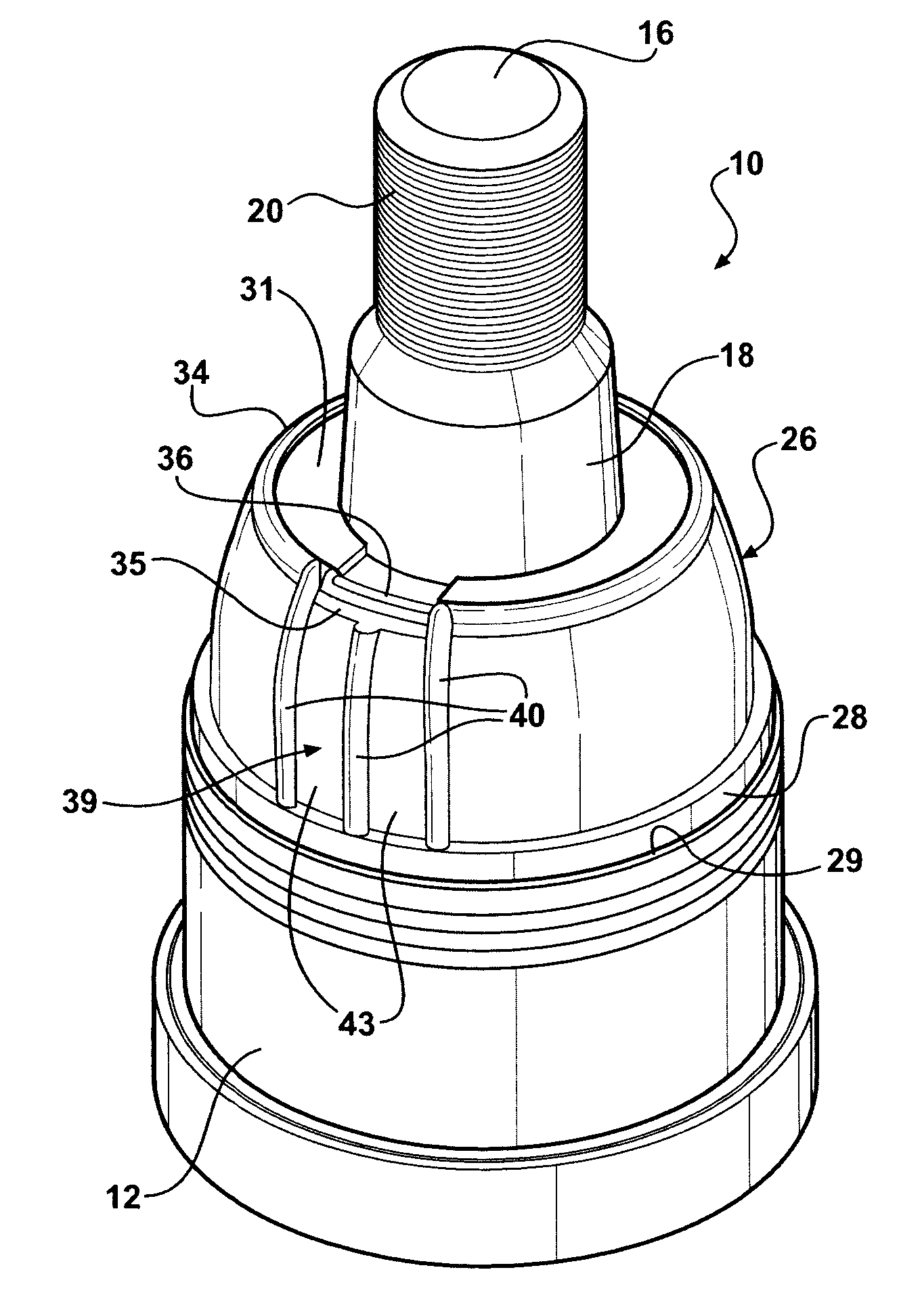 Dust boot with grease relief passage