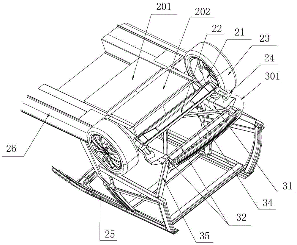 Rear suspension for electric vehicle and vehicle body