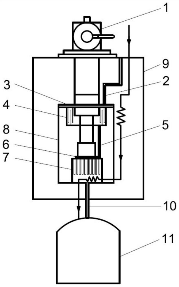 Neon liquefying device