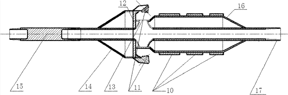 Traversing reverse circulating drilling method of horizontal directional drilling pipeline and special drilling bit