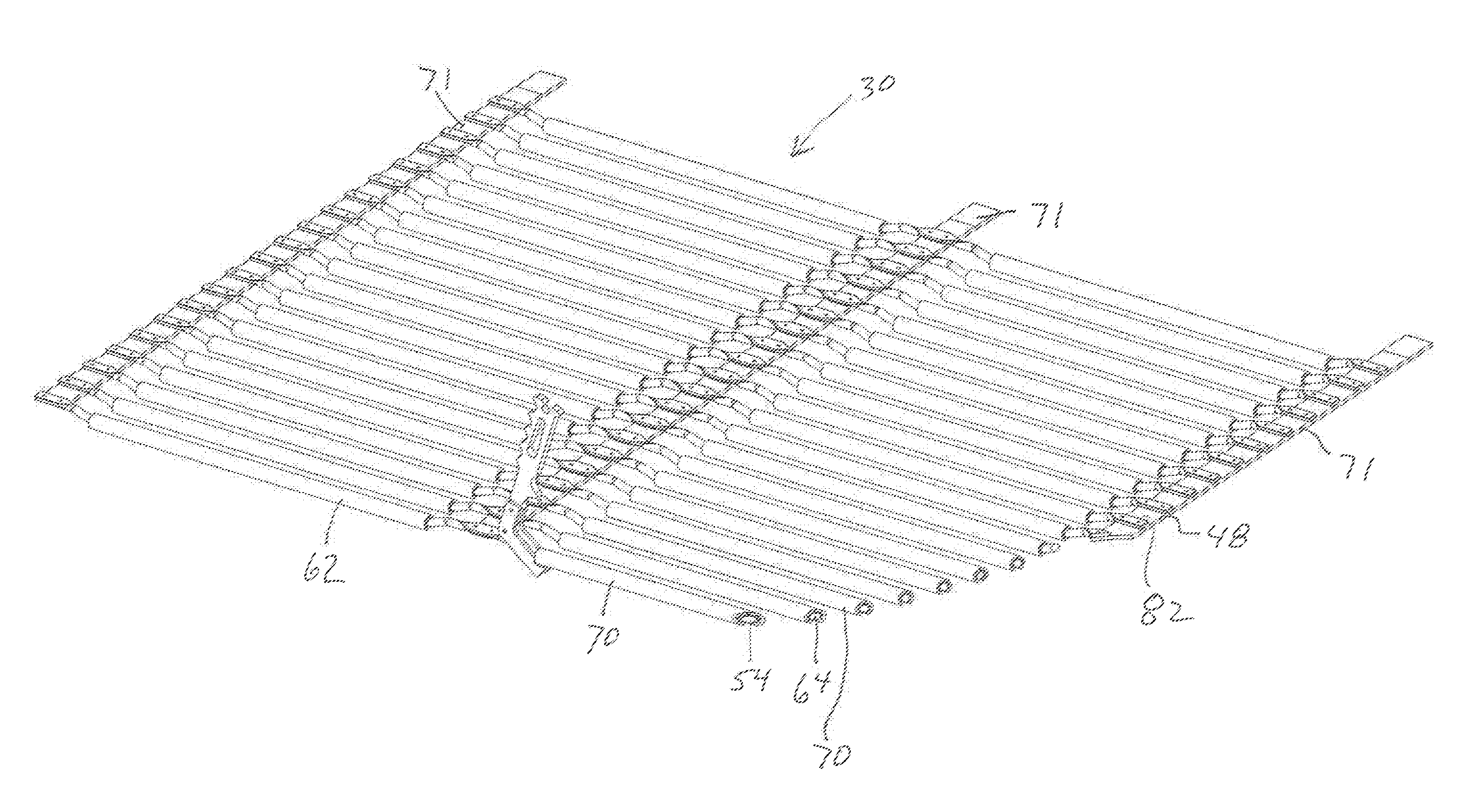 Potato harvester chain conveyor with sleeves