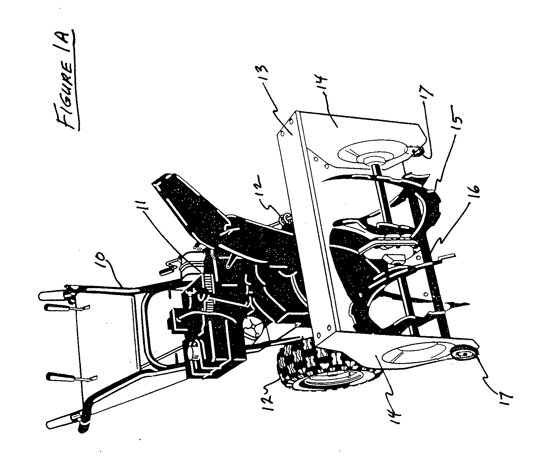 Snow blower with glide wheels