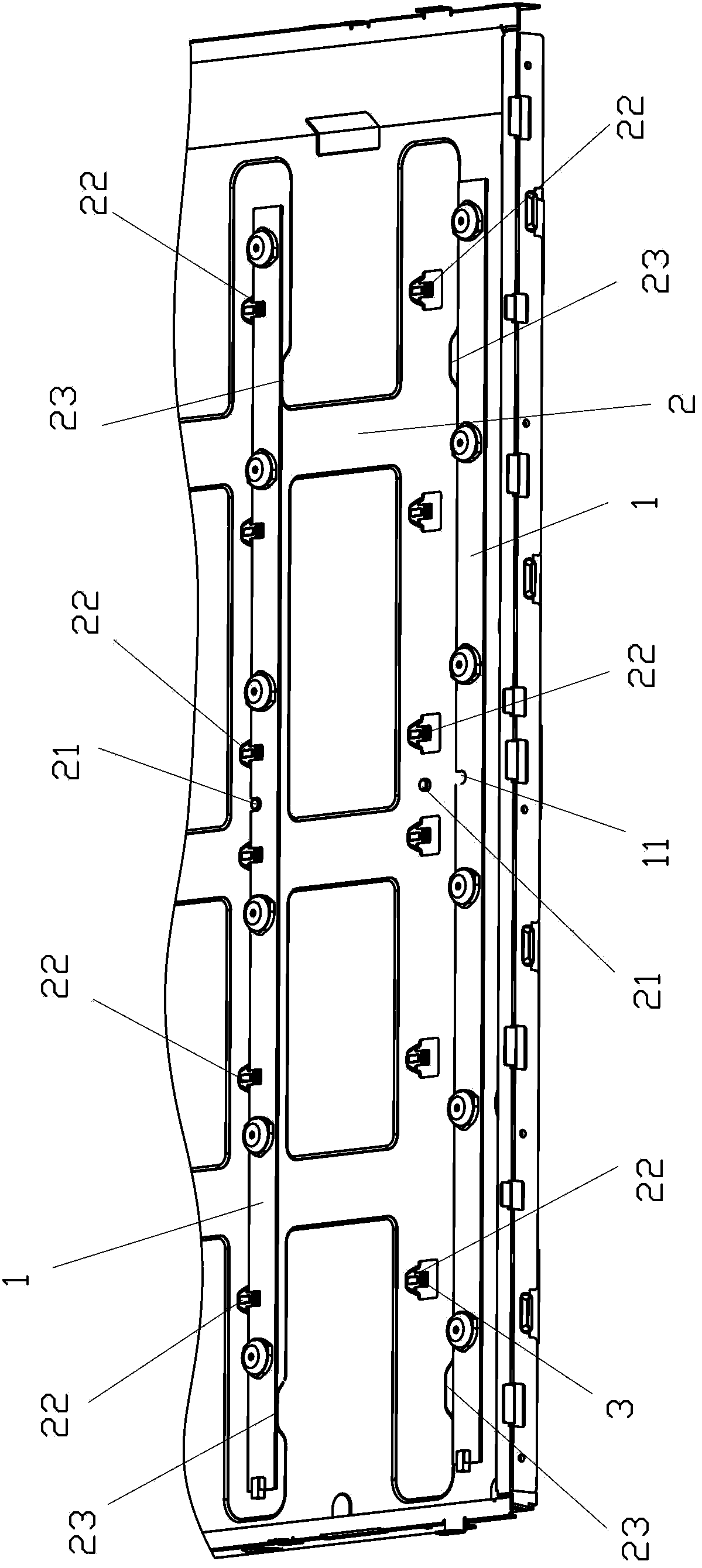 Fixing structure of light bars in LED (light-emitting diode) backlight module