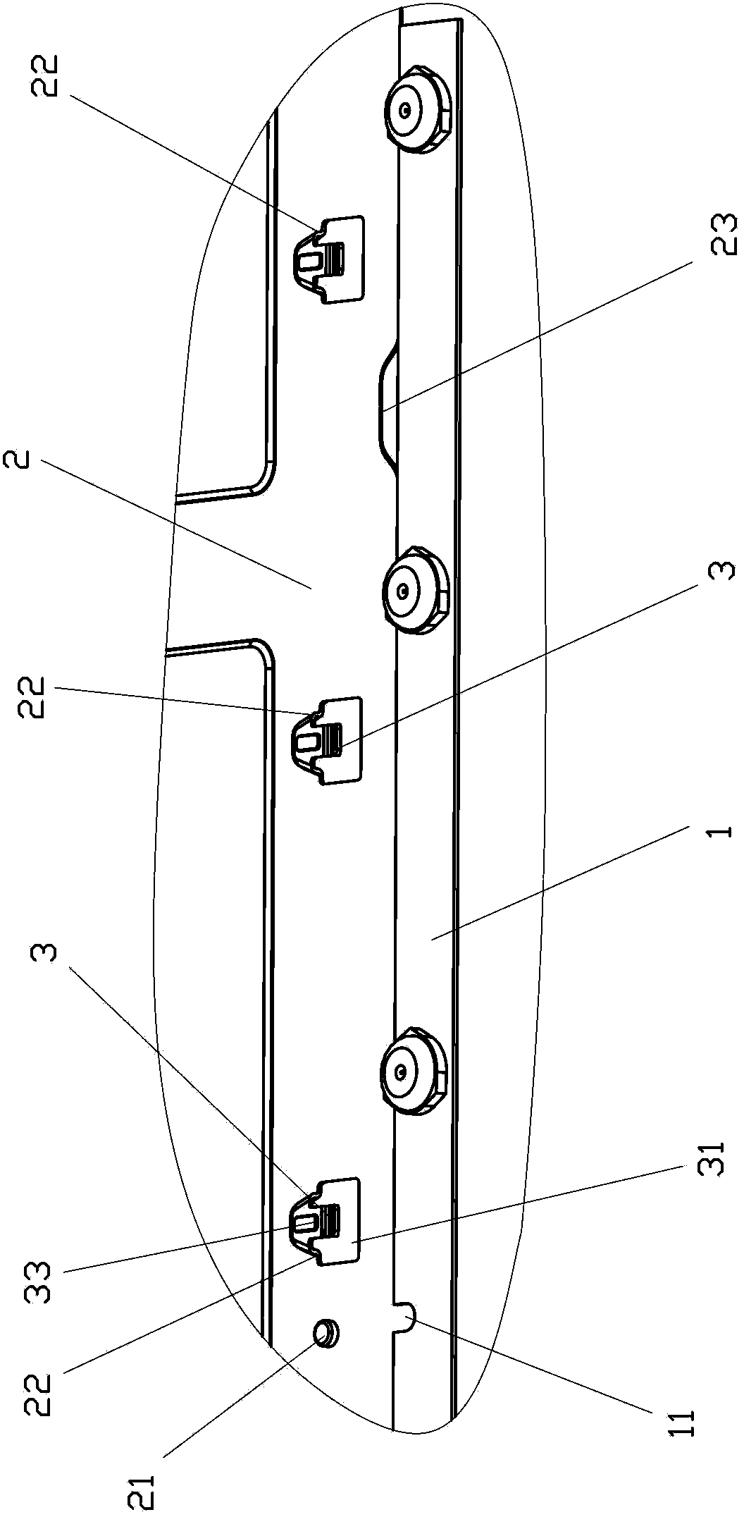 Fixing structure of light bars in LED (light-emitting diode) backlight module