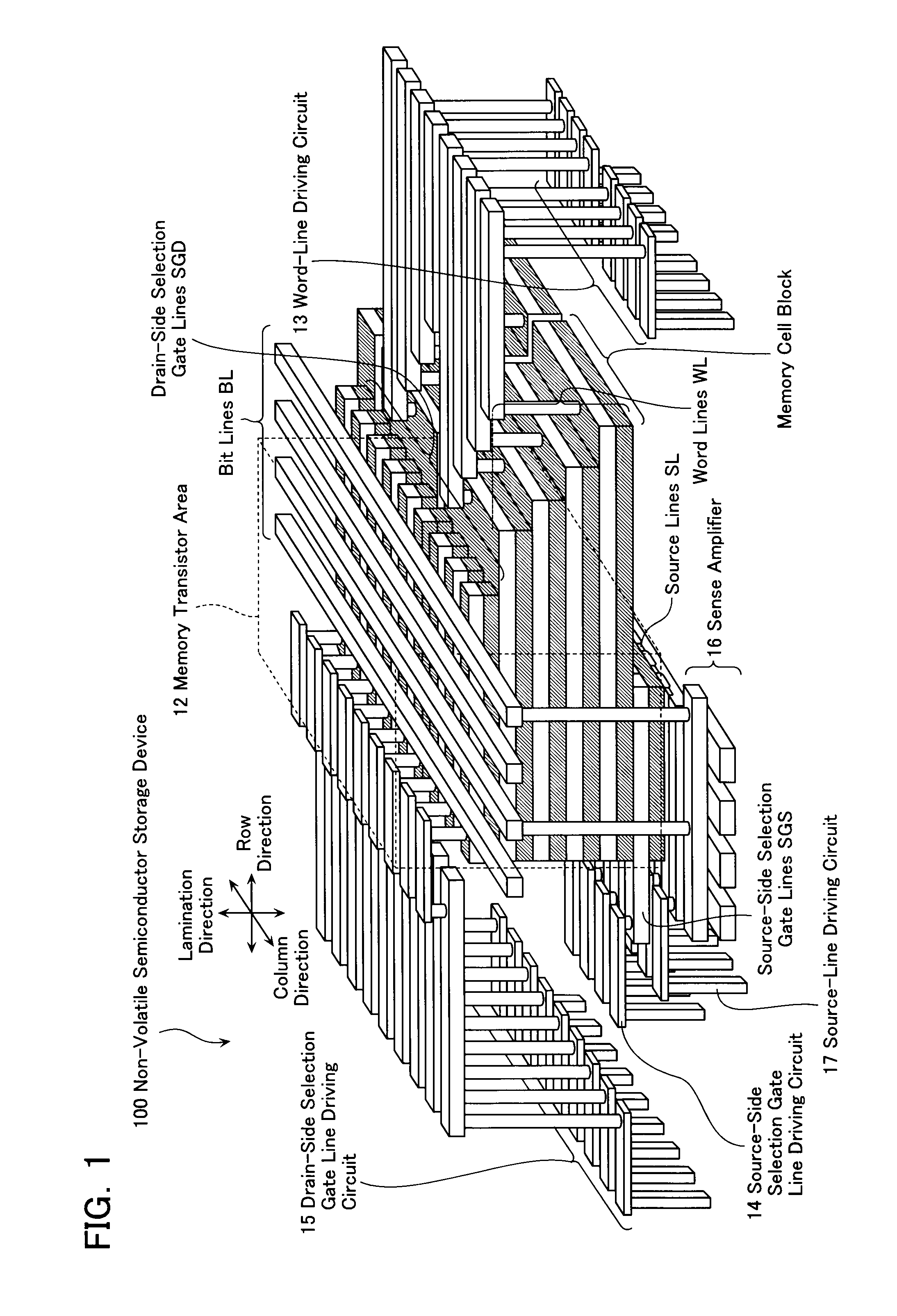 Non-volatile semiconductor storage device