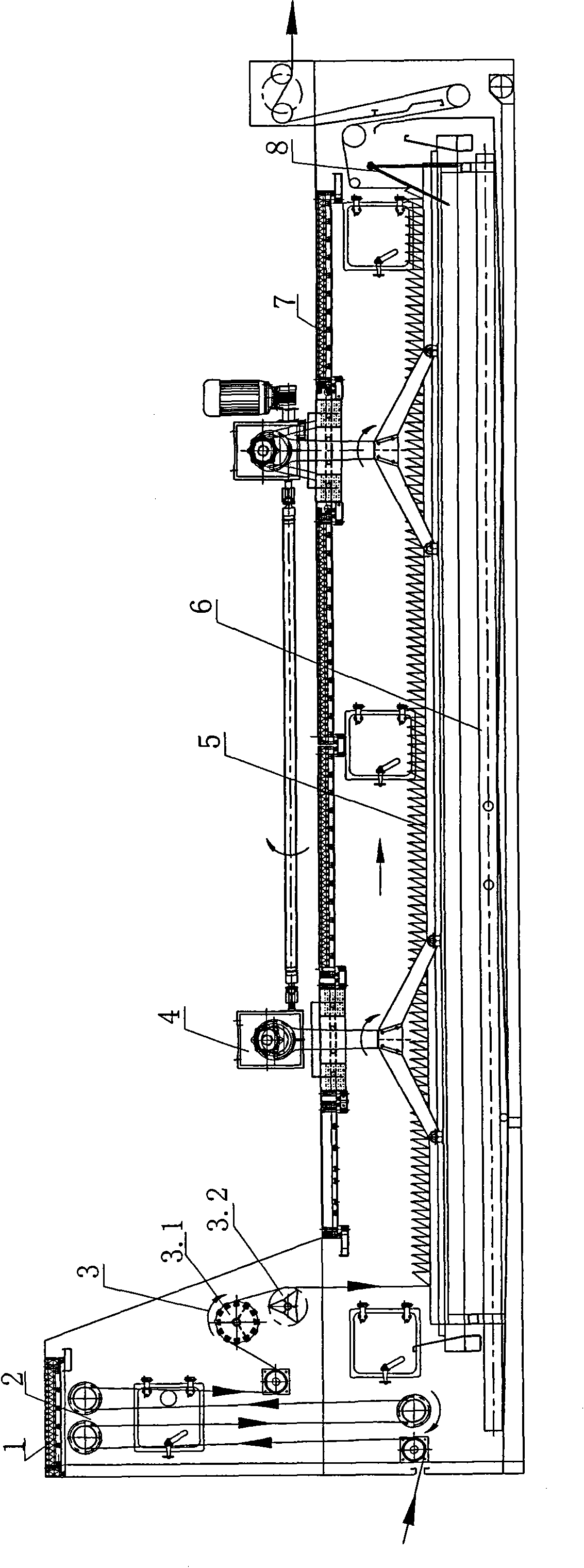 Progressive slow piling steaming box