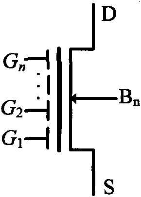 Multiple-valued counter unit based on nerve MOS tube and multi-digit multiple-valued counter