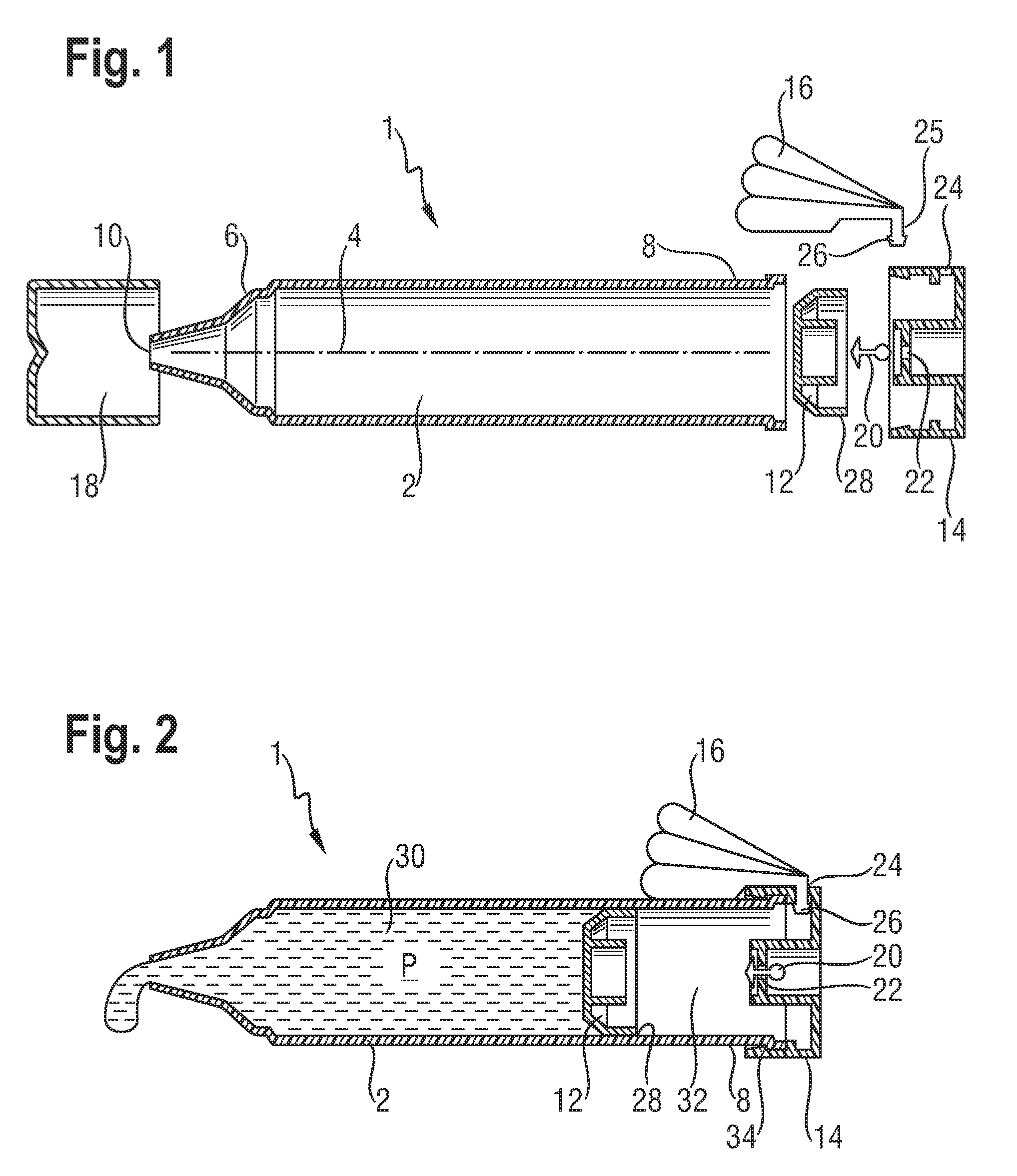 Dispensing device for viscous materials