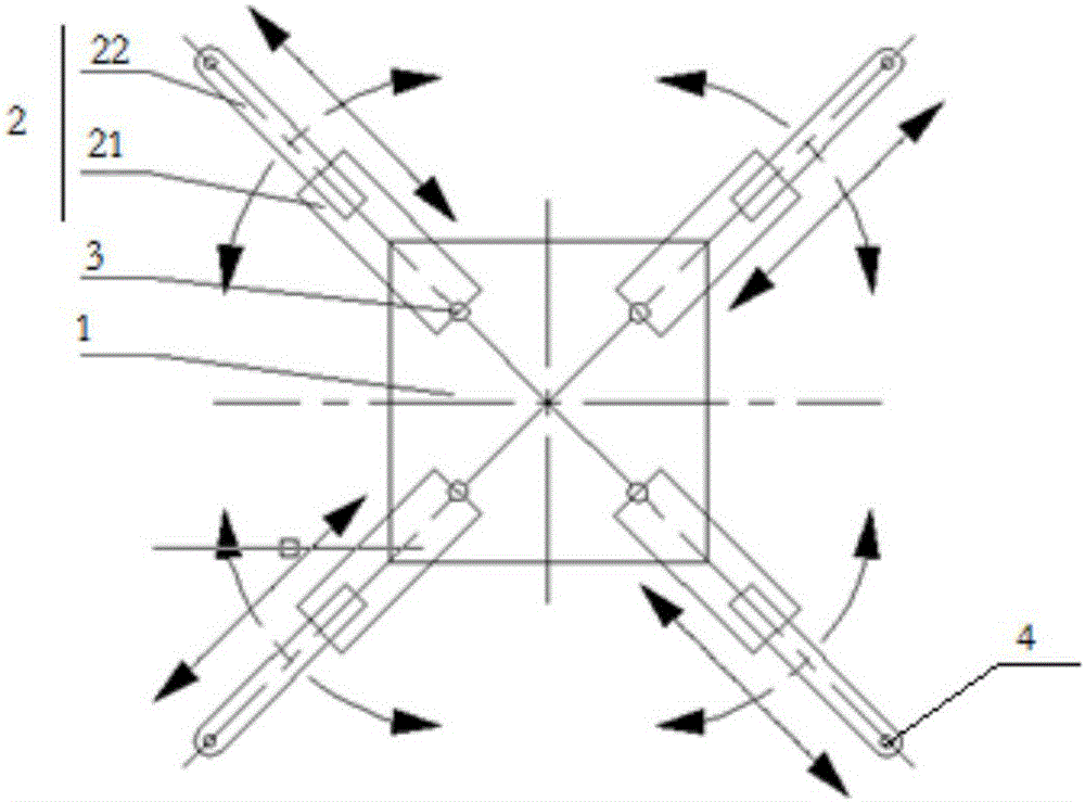 Deformable radiator assembling structure