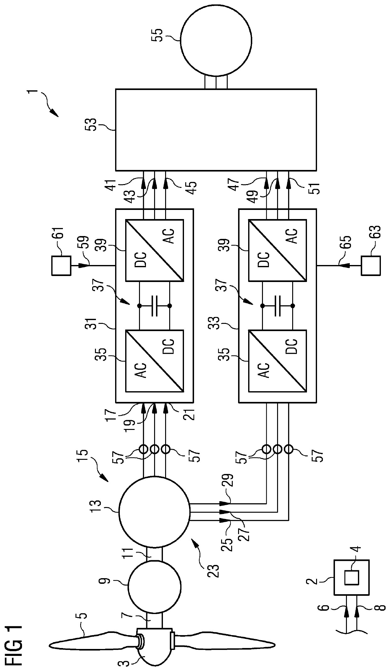 Diagnosing a winding set of a stator