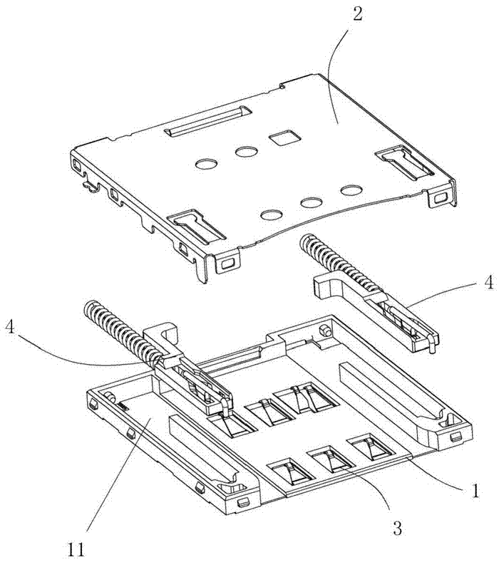 Subscriber identity module (SIM) card seat with dual pop-up mechanisms