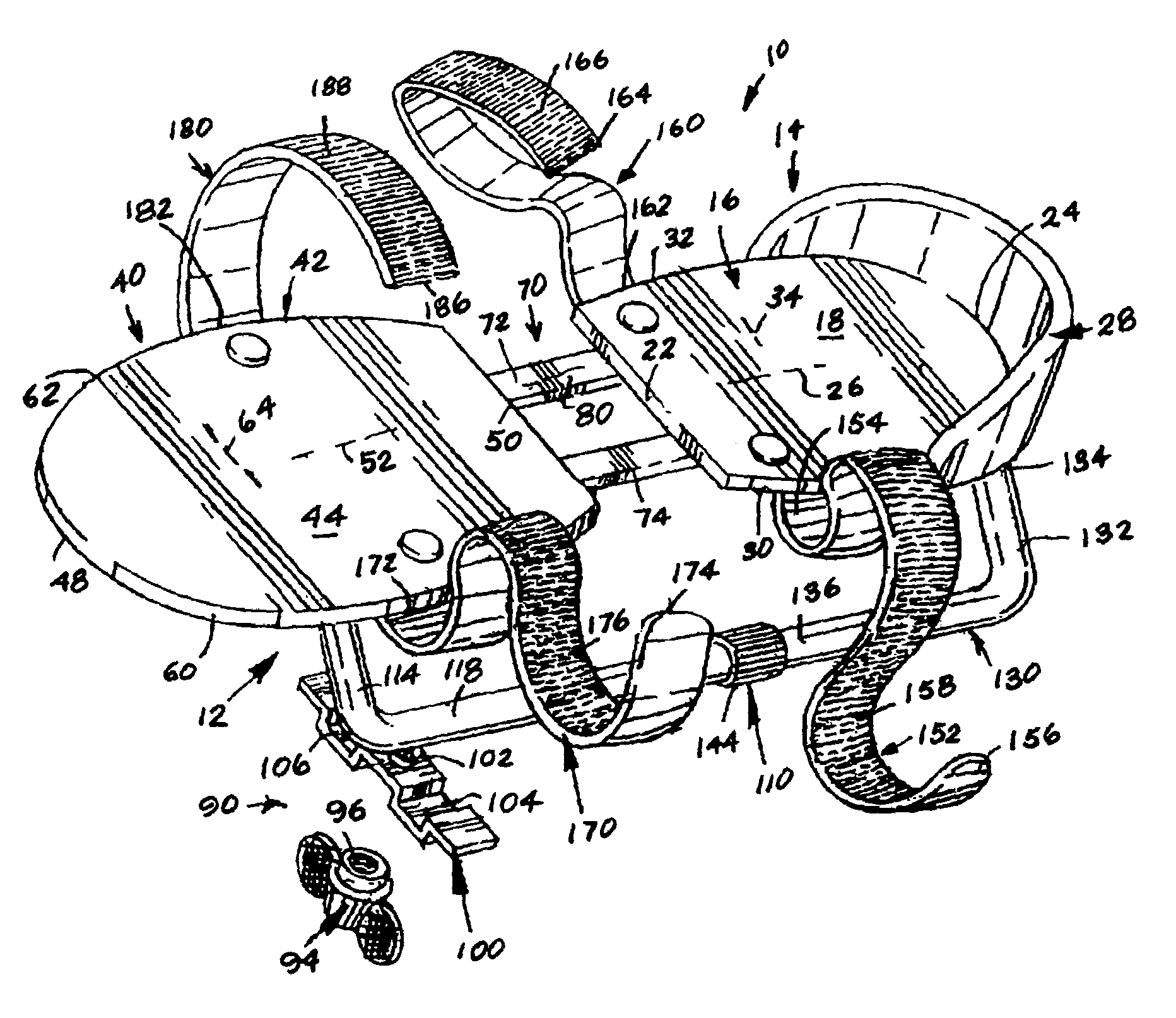 Means and method of exercising feet and legs of bedridden patient