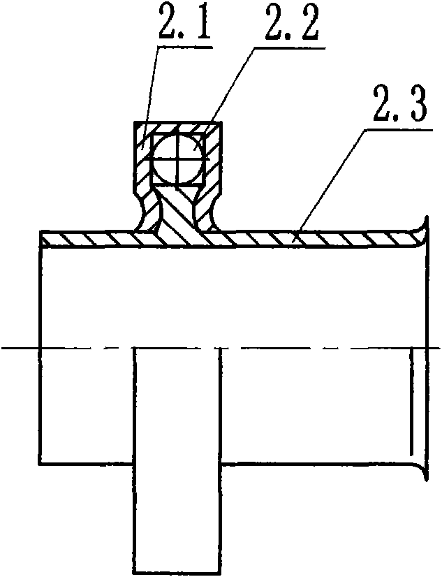 Antitheft and anti-demolition diaphragm gas meter corrugated pipe connector