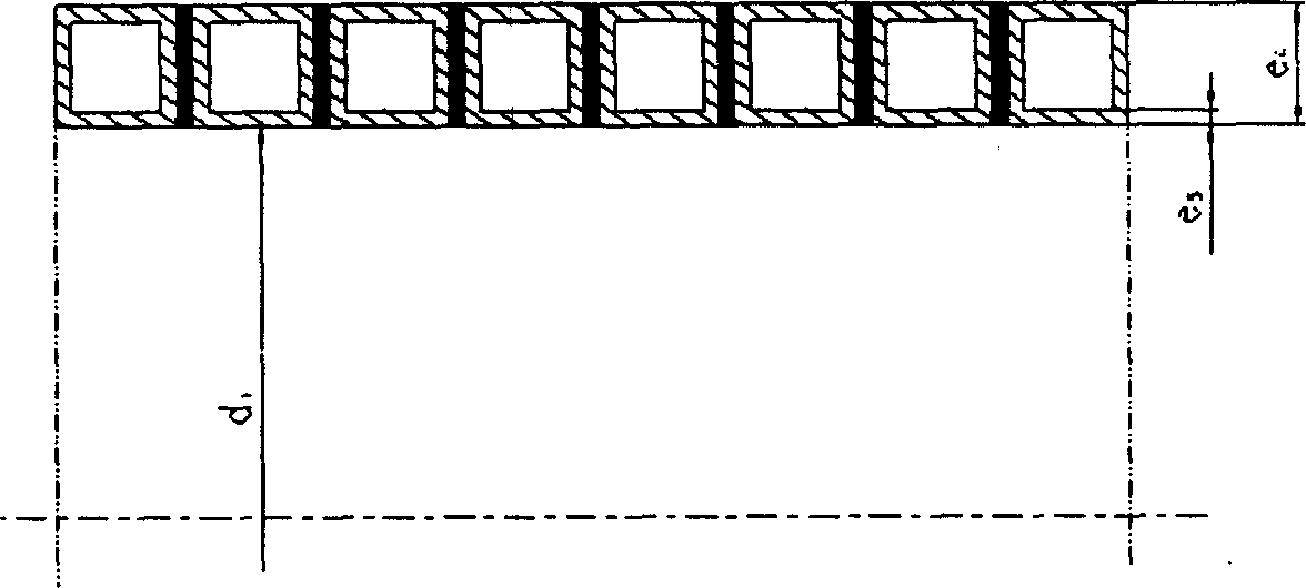 Structure wall pipe for coal mine