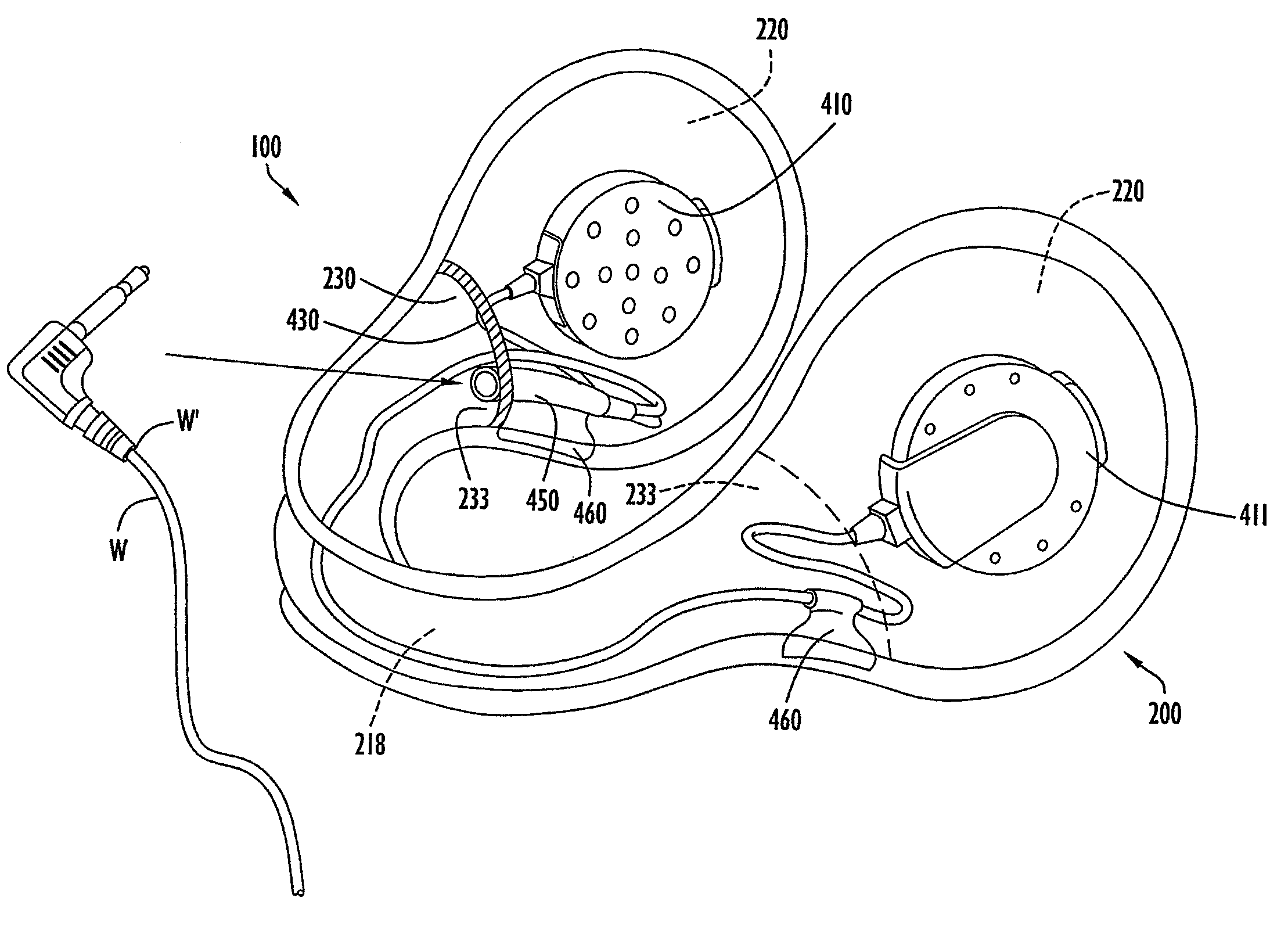 Ear warmer with a speaker system