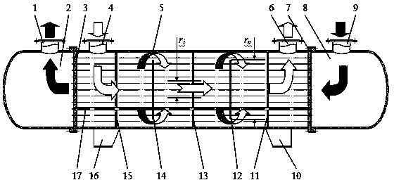 Shell-and-tube heat exchanger and method for machining plate holes in shell-and-tube heat exchanger