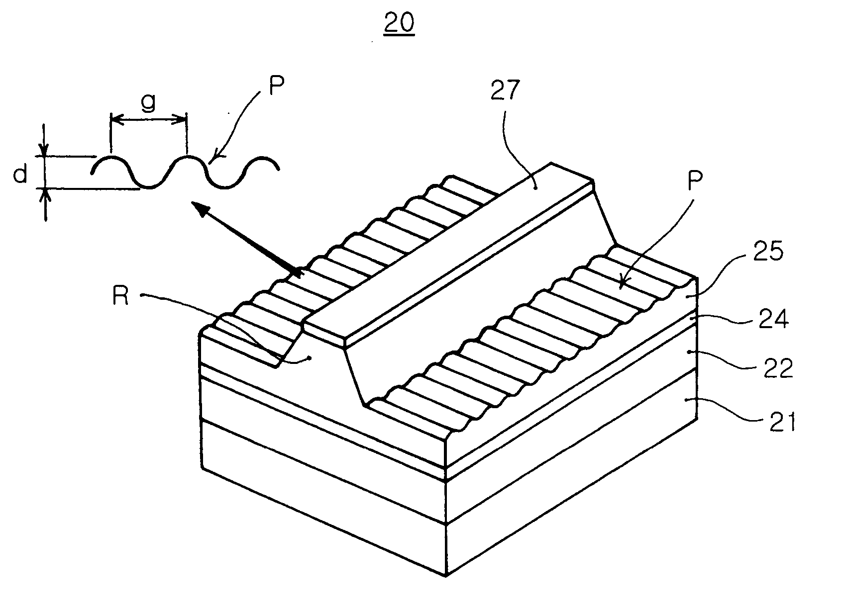 High power single mode semiconductor laser device and fabrication method thereof