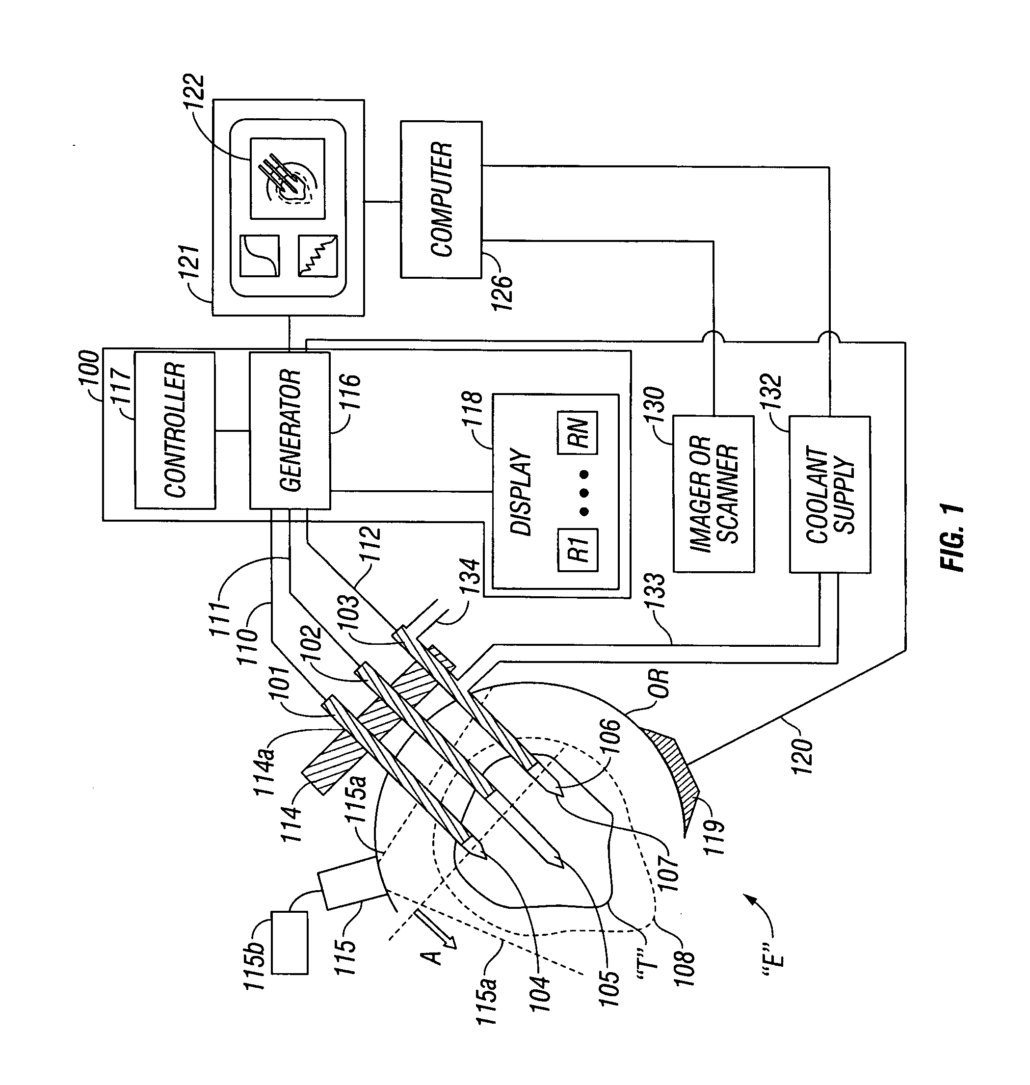 Electrosurgical system employing multiple electrodes and method thereof