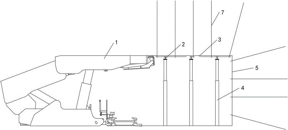 Method using pilot tunnel to process tilting and dumping hydraulic support