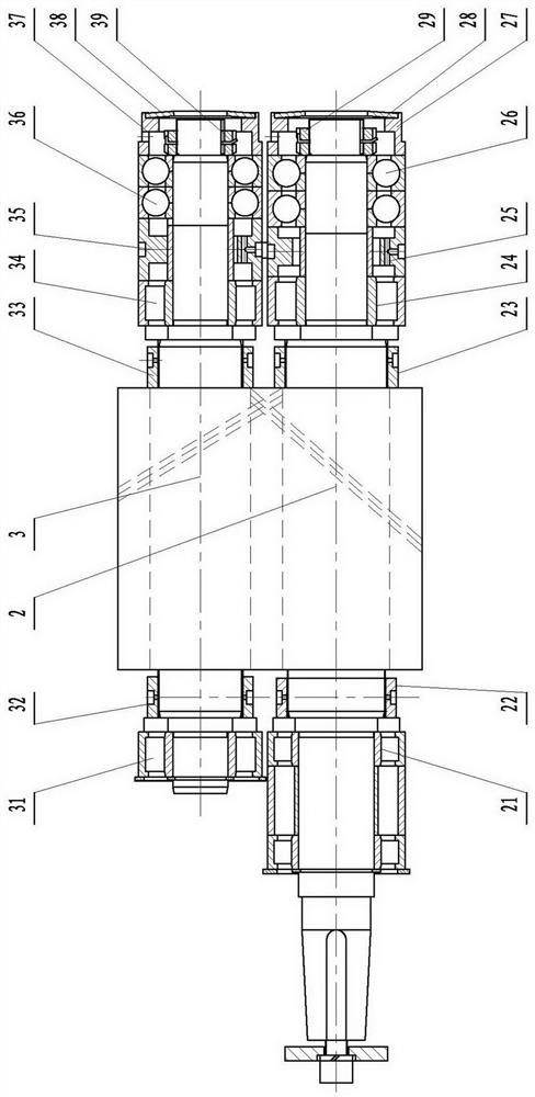 Magnetic suspension screw type refrigeration compressor