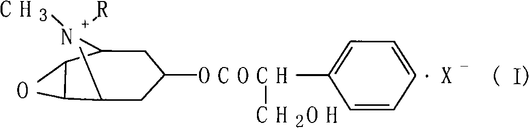 Process for synthesizing and detecting scopolamine derivates