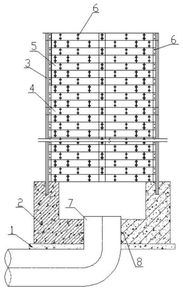 Tailing pond transition flood drainage method and system