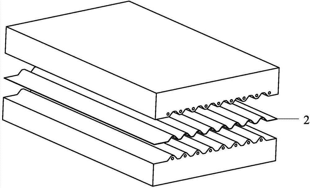 Super-strong high-tenacity sandwich plate with orthotropic structure and preparation process thereof